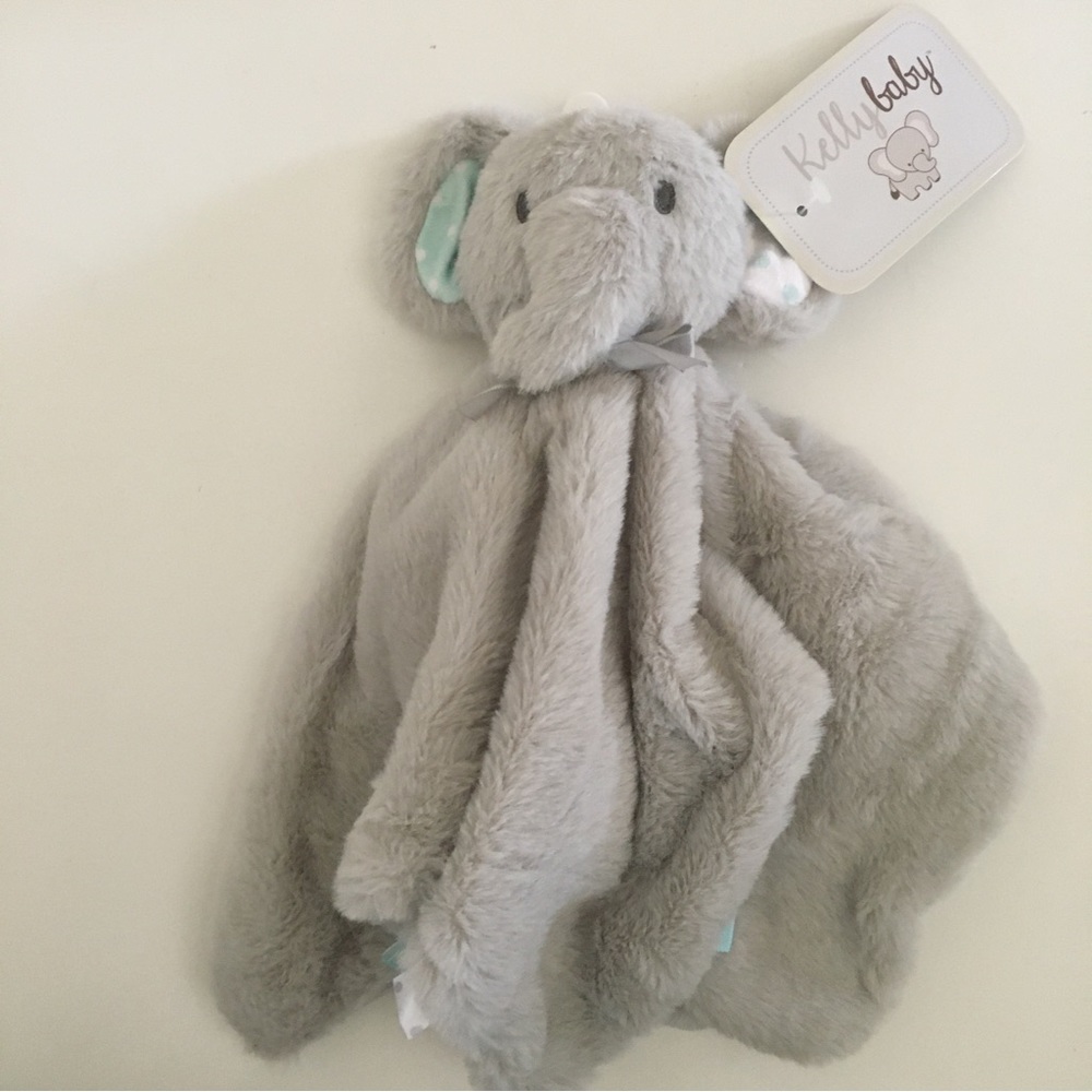 NEW Lovey Nunu Baby Snuggle Soft Elephant Taggie | Kelly Baby